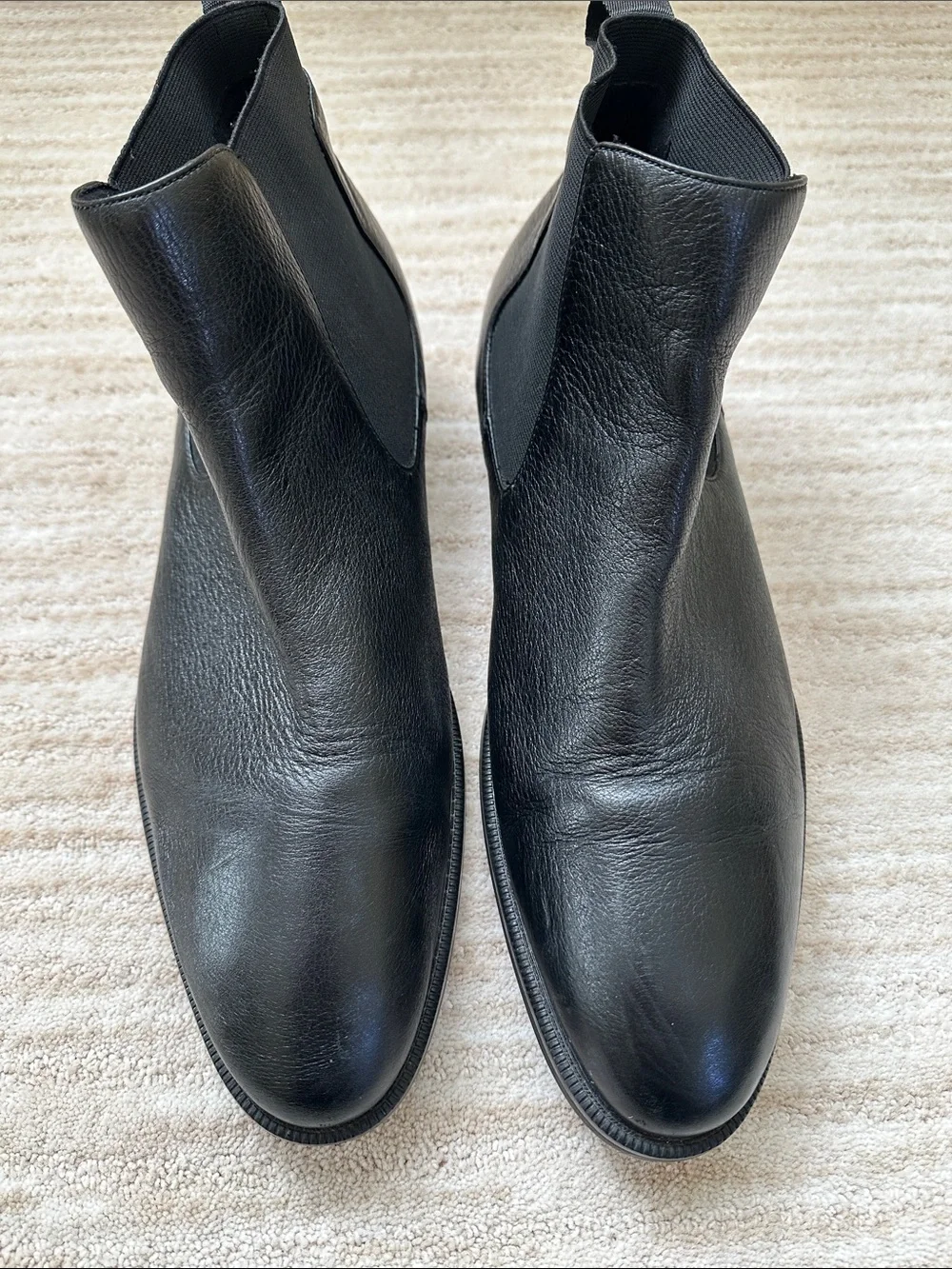 EUC Kenneth Cole Tully Chelsea Boot Black Leather Pebbled Size 11